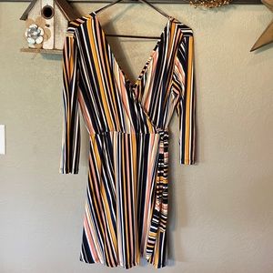 Faux wrap dress
